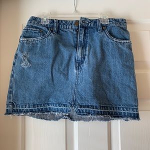 Free People Jean Skirt